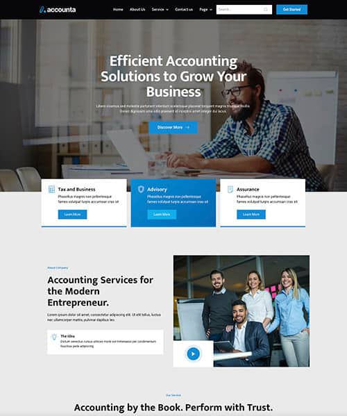 Accountants website design