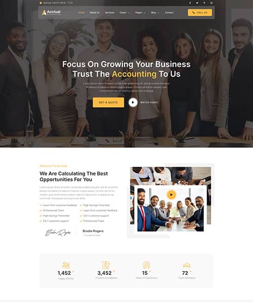 Accountants website design