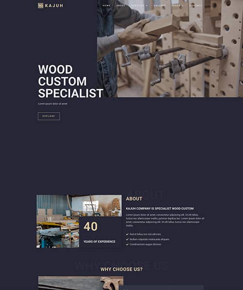 carpenter web design