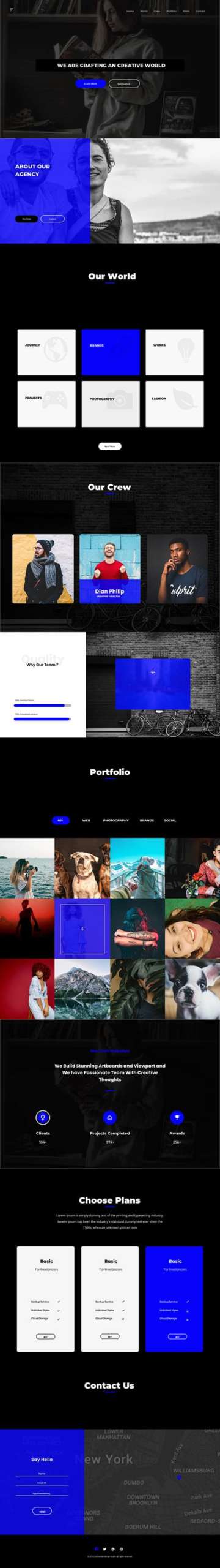 creative agency web design