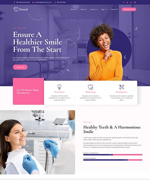 dental practise web design