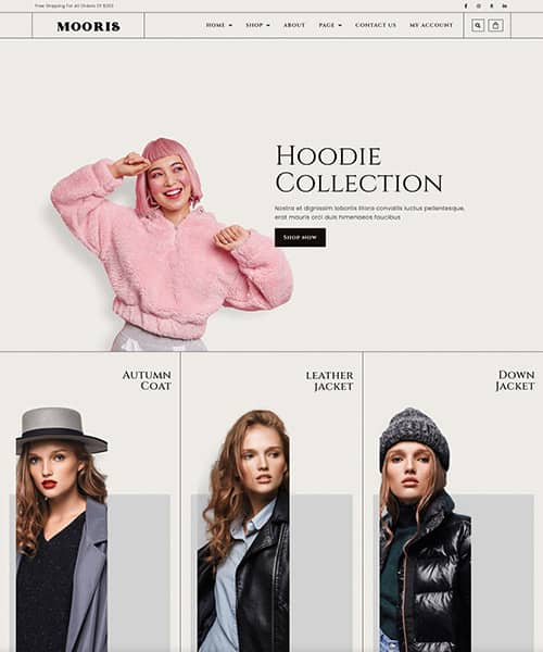 fashion ecommerce web design