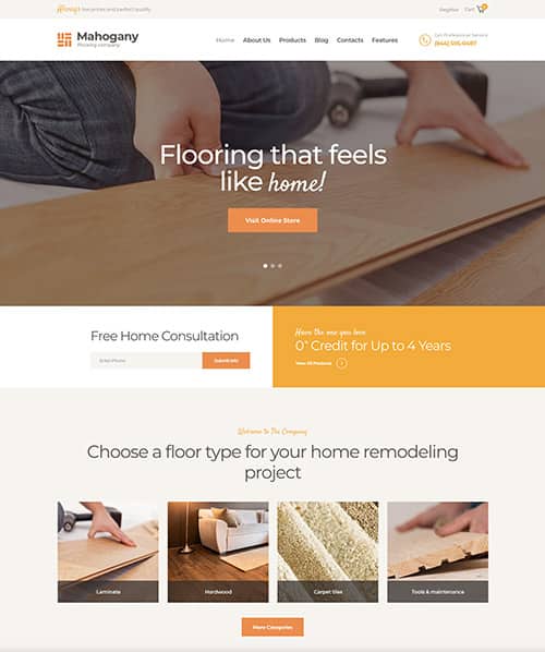 flooring company web design