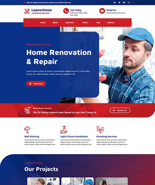 handyman service web design