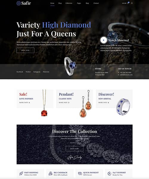 jewellery e-commerce